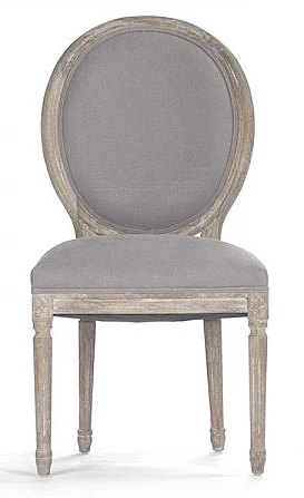 Zentique Medallion Side Chair in Limed Grey Oak (Set of 2) B004 E272 A048