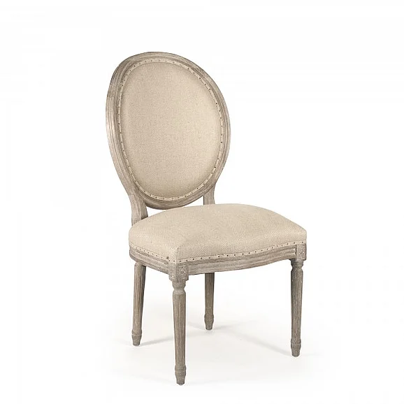 Zentique Medallion Side Chair in Limed Grey Oak (Set of 2) B004 E272 H009