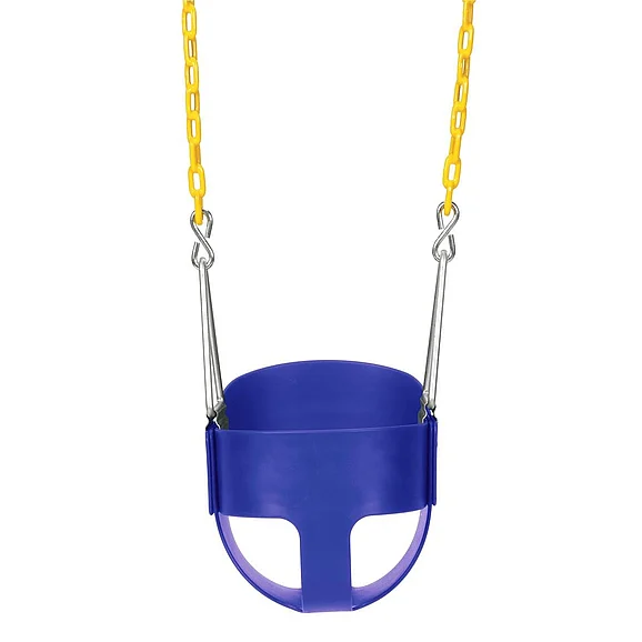 Eastern Jungle Gym High Back Full Bucket Swing - Blue