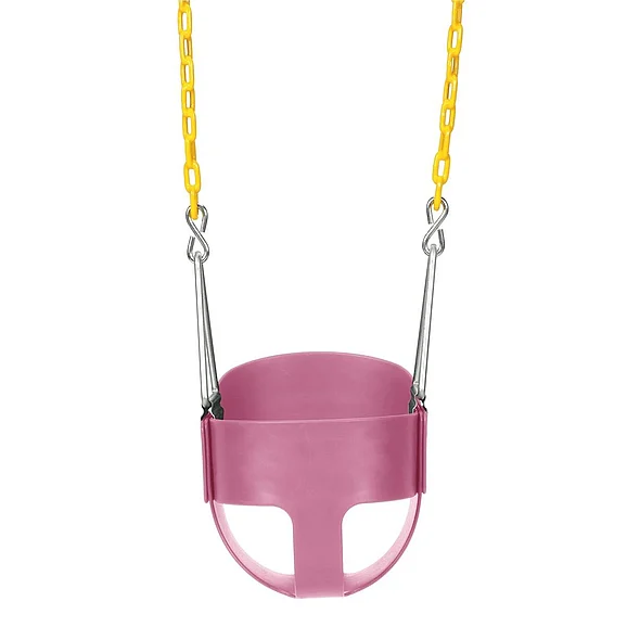 Eastern Jungle Gym High Back Full Bucket Swing - Pink