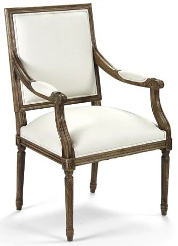 Zentique Louis Arm Chair in Oak Cream (Set of 2) B008 E106 C004