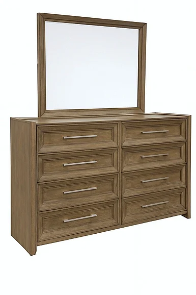 Avalon Furniture Dresser with Mirror in Charcoal B00988 D
