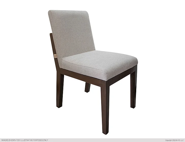 IFD Natural Parota Upholstered Dining Chair (Set of 2) in Natural IFD8682CHU/IFD8682CHU