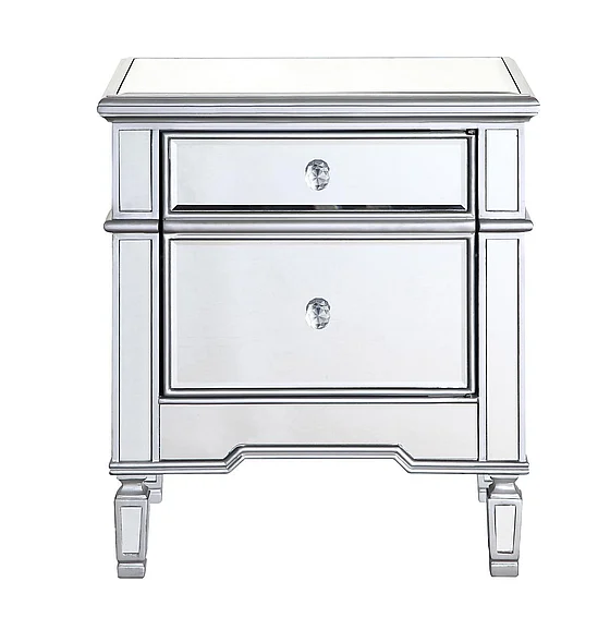 Elegant 1 Door Cabinet 24 In. x 16 In. x 27 In. in Silver Paint MF6-1016S