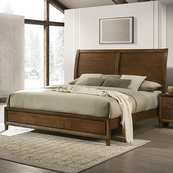 New Classic Ballard Queen Panel Bed in Walnut PROMO