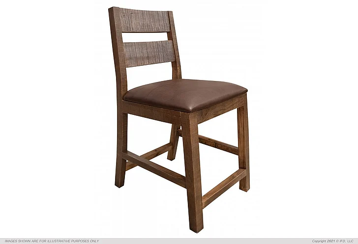 IFD Antique 24" Barstool (Set of 2) in Multi-Step Lacquer IFD9671BST24