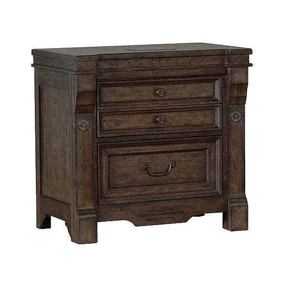 Avalon Furniture Grand Teton Nightstand in Dark Brown B02122 N