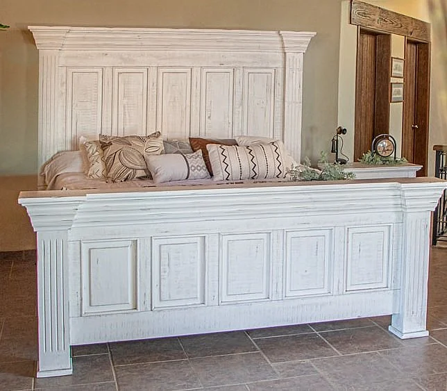 IFD Terra Cal King Panel Bed in White