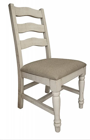IFD Rock Valley Dining Chair in White (Set of 2) IFD1922CHR