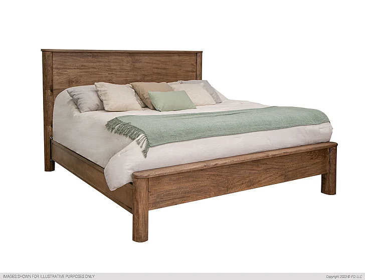 IFD Olimpia Queen Platform Bed in Lacquer