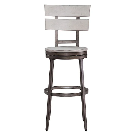 American Woodcrafters Wilson 30" Swivel Stool - Middle Gray B1-801-30W