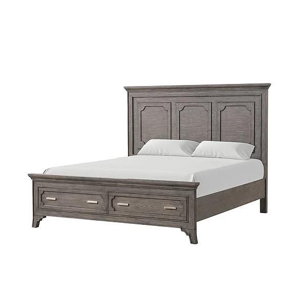 New Classic Lisbon 6'6" King Bed - Gray 00-1605-100 PROMO