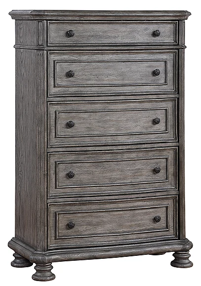 Avalon Furniture B01623 5 Drawer Chest in Sandblasted Gray B01623 C-C