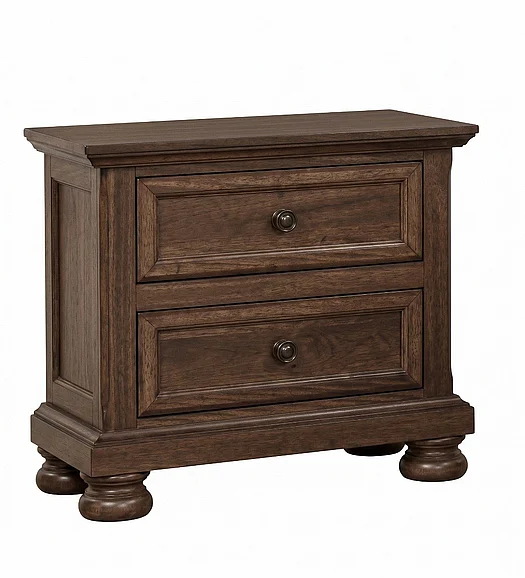 Crown Mark Claribelle Nightstand in Walnut B1810-2