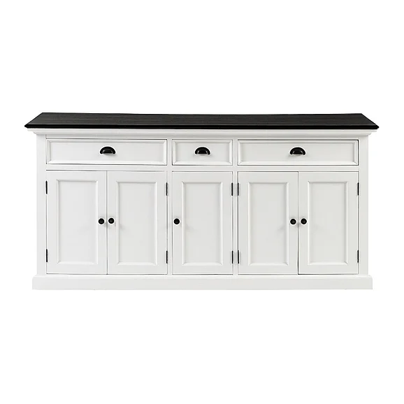 Nova Solo Halifax Contrast Buffet in Classic White & Black B190CT