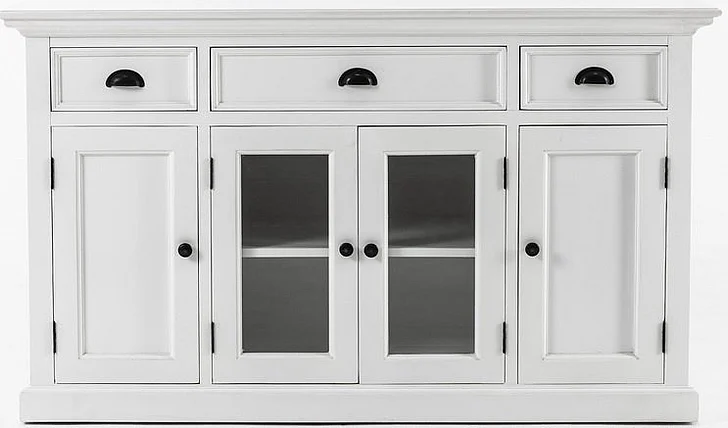 Nova Solo Halifax 3 Drawer Buffet in Classic White B191