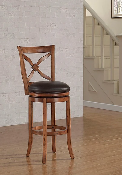 American Woodcrafters Provence 26" Swivel Stool - Light Oak B2-201-26L
