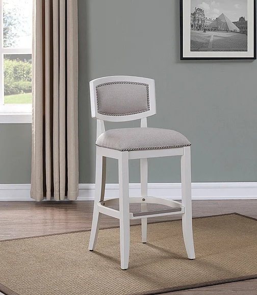 American Woodcrafters Beverly 26" Stool - Off White Finish B2-231-26F