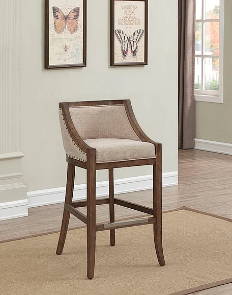 American Woodcrafters Michelle 26" Bar Stool - Warm Brown B2-256-26F