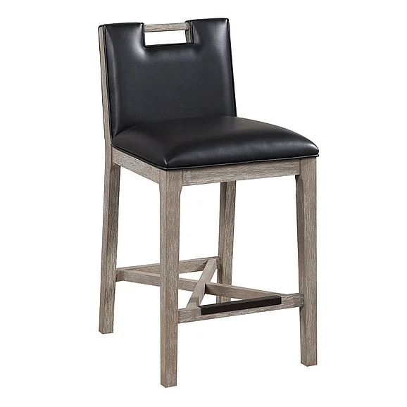 American Woodcrafters Jakarta 26" Stool - Driftwood Grey B2-264-26L
