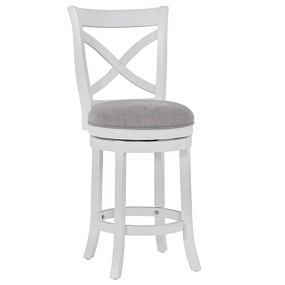 American Woodcrafters Belmont 26" Stool - White B2-504-26F