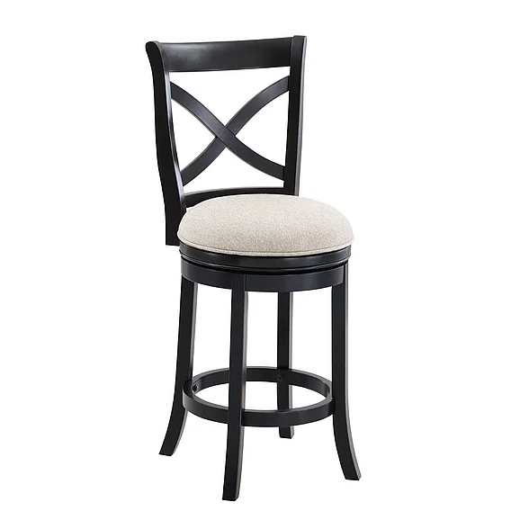 American Woodcrafters Booker 26" Stool - Black B2-505-26F