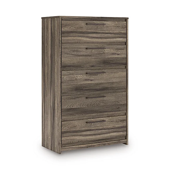 Jusika Five Drawer Chest in Brown NCB2005-46