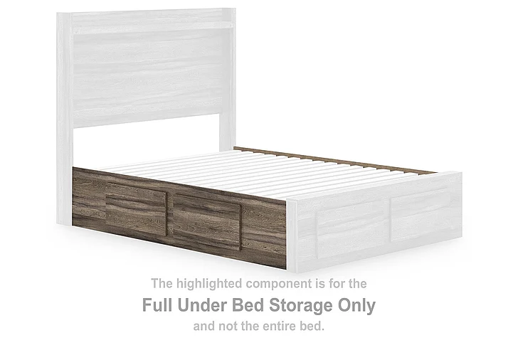 Jusika Full Under Bed Storage in Brown NCB2005-50