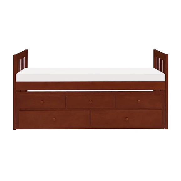 Homelegance Rowe Twin/Twin Trundle Bed B2013PRDC-1*
