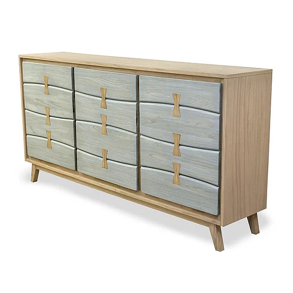 Sea Winds (Lineage) Kona Live Edge Credenza in Washed Ocean B20515