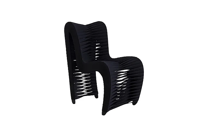 Phillips Seat Belt Dining Chair in Black B2061BB (Set of 2)