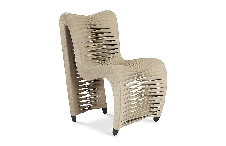Phillips Collection Seat Belt Dining Chair in Beige B2061BE (Set of 2)