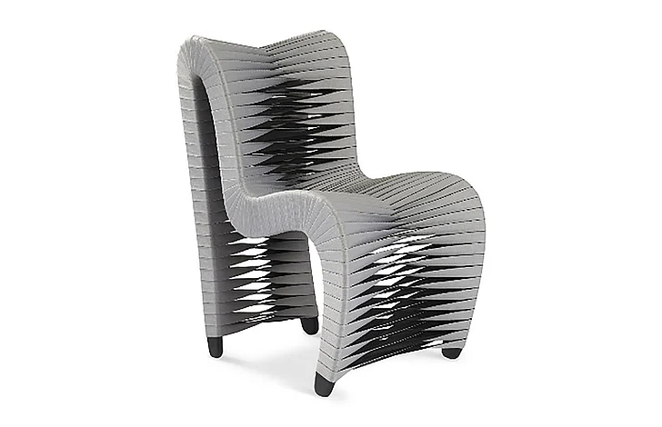 Phillips Seat Belt Dining Chair in Gray/Black B2061GR (Set of 2)