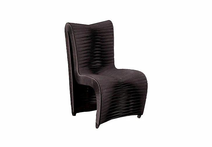 Phillips Collection Seat Belt Highback Dining Chair in Black B2061HB (Set of 2)