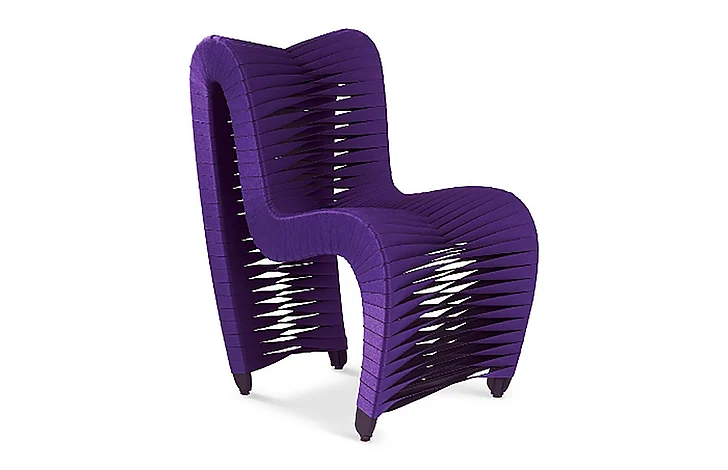 Phillips Seat Belt Dining Chair in Purple B2061PU (Set of 2)