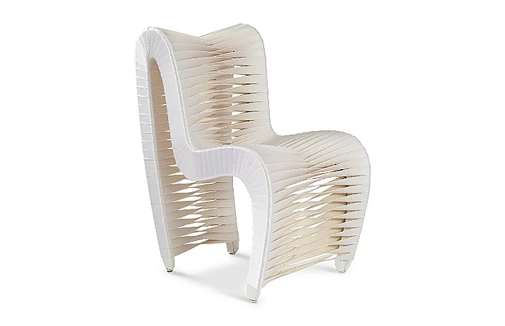 Phillips Seat Belt Dining Chair in White B2061WZ (Set of 2)