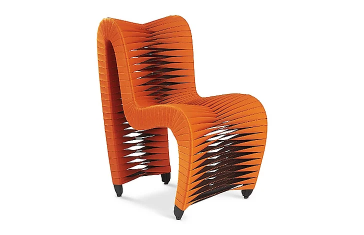 Phillips Seat Belt Dining Chair in Orange B2061ZZ (Set of 2)