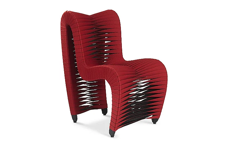 Phillips Seat Belt Dining Chair in Red B2062ZZ (Set of 2)