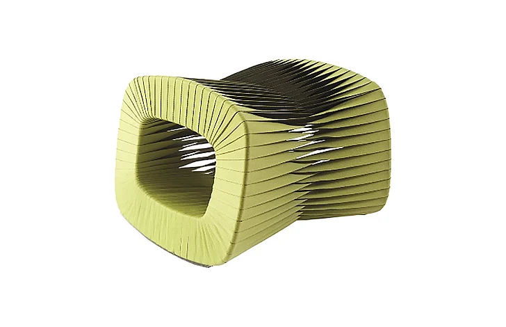 Phillips Seat Belt Ottoman in Green B2064GZ