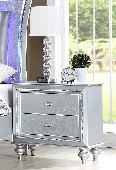 Titanic Furniture B207 Nightstand in Silver B207 N