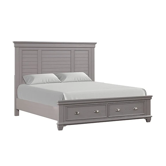 New Classic Jamestown - Queen Bed W / Storage Gray 00-B2118GS-300