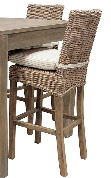 Capris Furniture 752 24inch Barstool in Grey Wash B24-752GW CUSTOM ITEM