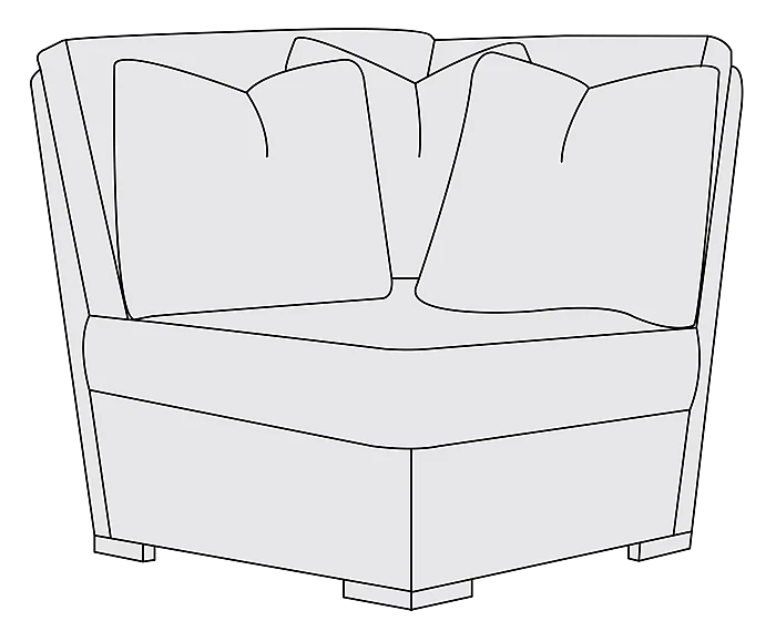 Bernhardt Upholstery Germain Corner Chair B2632 CUSTOM ITEM
