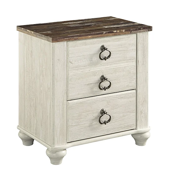 Willowton Nightstand in Wash White B267-92 CLEARANCE FedEx/UPS