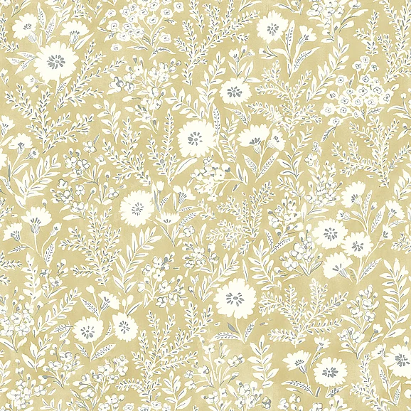 York Chesapeake Agathon Wheat Floral Wallpaper (Double Roll) 4072-70052