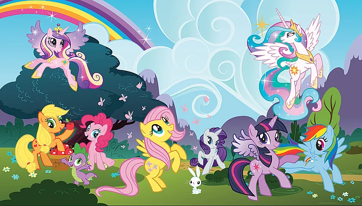 York RoomMates My Little Pony Ponyville XL Chair Rail Wall Mural JL1334M
