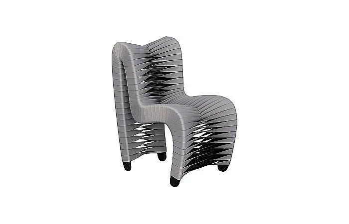 Phillips Collection Seat Belt Chair Kid Sized in Gray B3061GG