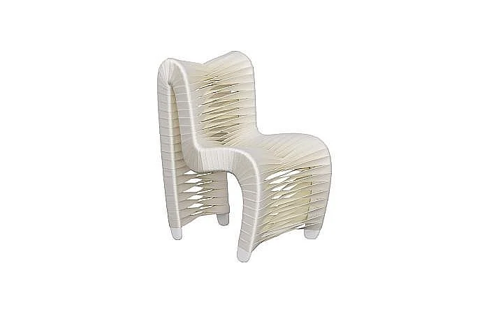 Phillips Collection Seat Belt Chair Kid Sized in White B3061WZ