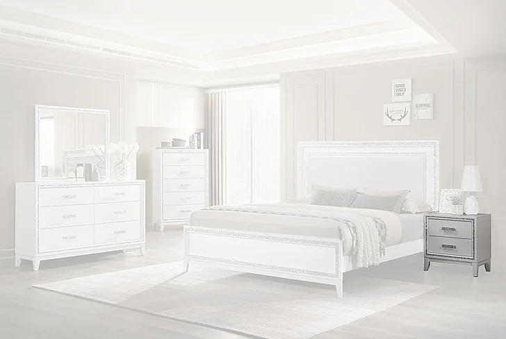 Massa Gallery Tala Nightstand in White B330-3