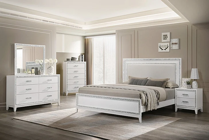 Massa Gallery Tala 4pc Bedroom Set in White